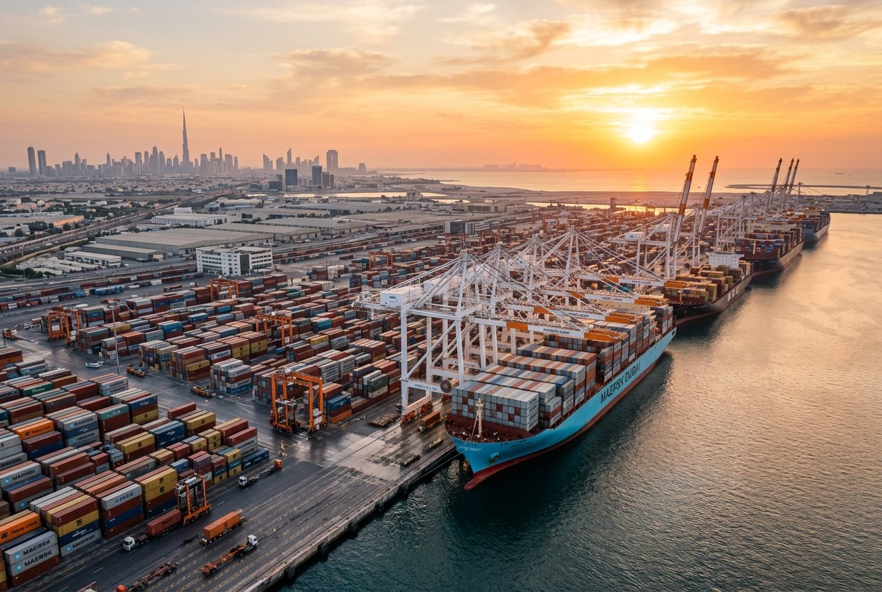 Global Freight Logistics Port Network